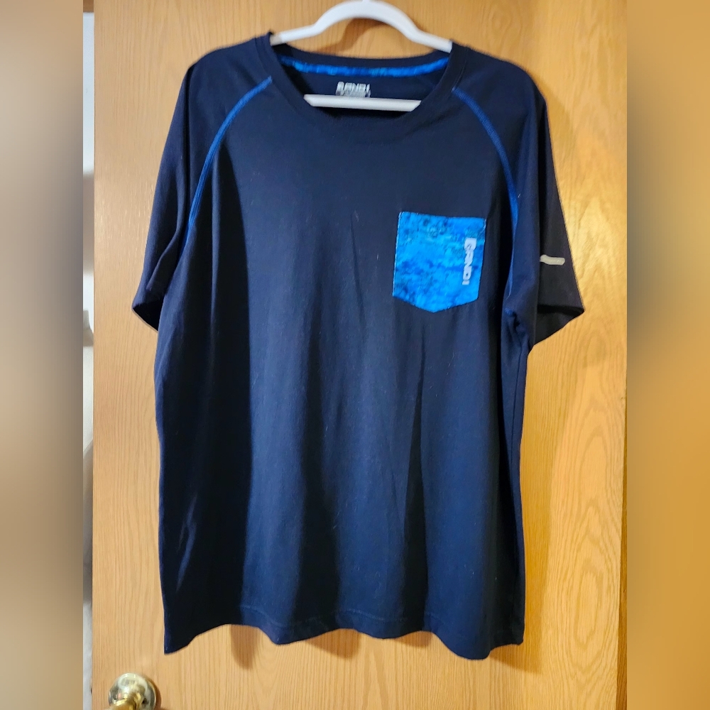 AND 1 Blue Short Sleeve Tee with Raglan Seams